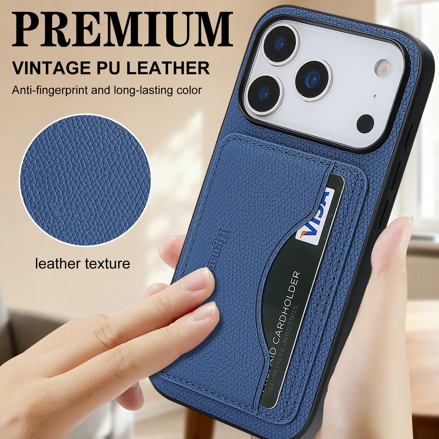 Leather Case Cards Bag Kicksta - Leather Wallet Card Holder Phone Cover 评论和价格