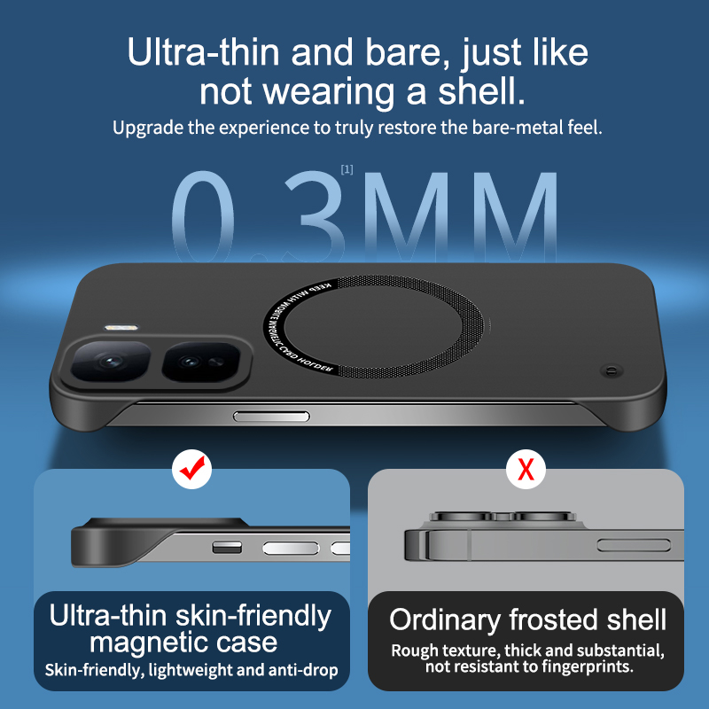 Frameless Phone Case for vivo  - Ultra Thin Frameless Phone Cover 评论和价格