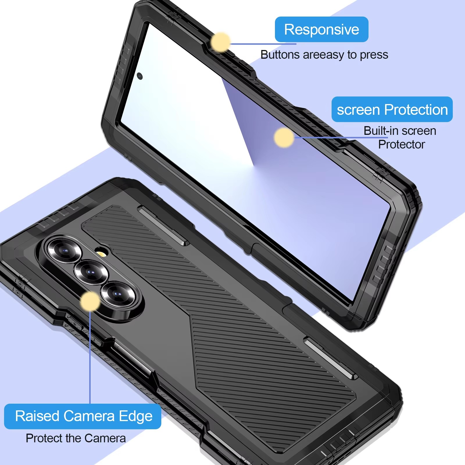 For Saumsung Z Fold 7 6 5 4 Mi - Heavy Duty 360 Full Body Protective Case 评论和价格
